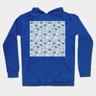 Otterly Calm Pattern Pale Blue Hoodie